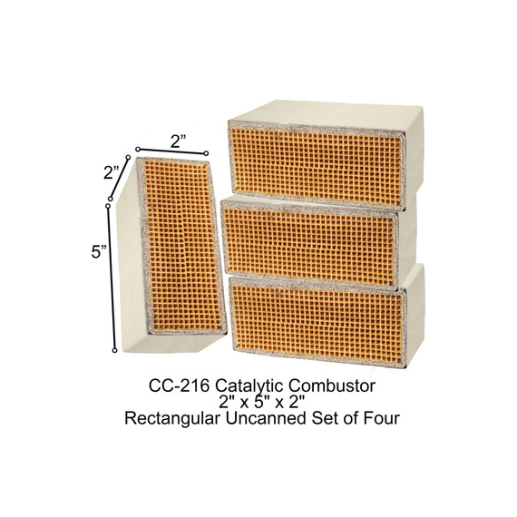 CC-216 Almira Rectangular Uncanned 2" x 5" x 2" Catalytic Combustor