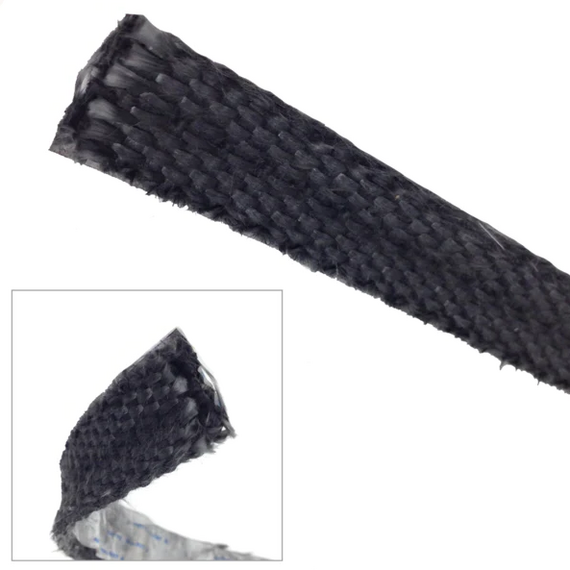 3/4" x 5ft Precut Black Self-Adhesive Wood Stove Glass Gasket