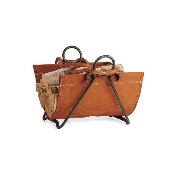 29″W x 17.5″H x 14″D Pilgrim Forged Iron Log Carrier