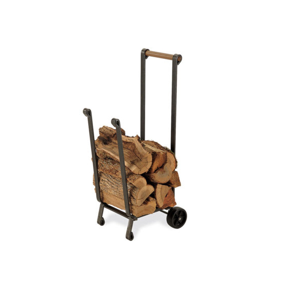 14″W x 40″H x 19″D Pilgrim Forged Iron Wood Cart