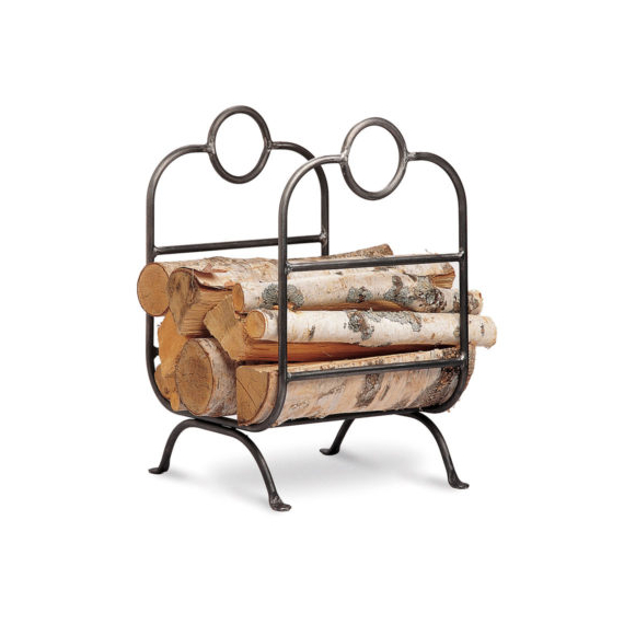 14″W x 22″H x 13″D Forged Iron Wood Holder
