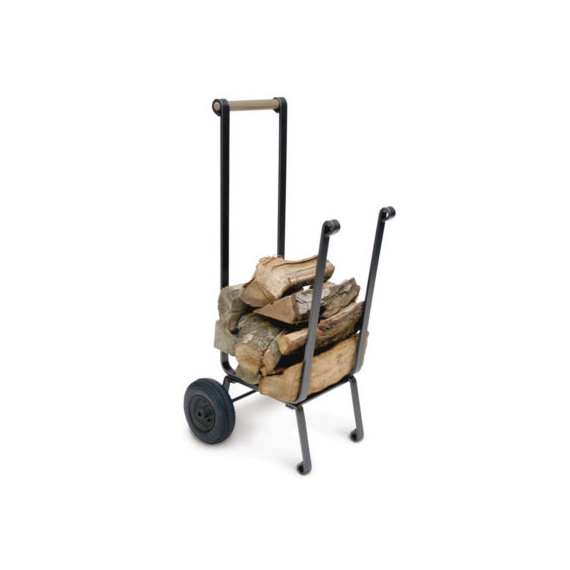 18″W x 43″H x 19″D Pilgrim Big Wheel Firewood Cart