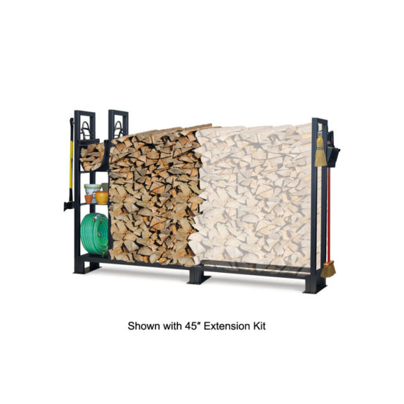 Pilgrim Utility Outdoor Wood Rack With Shelves 45" Extension Kit