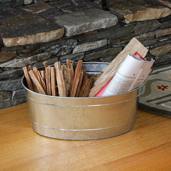 Minuteman Small Oval Galvanized Steel Tub Installed
