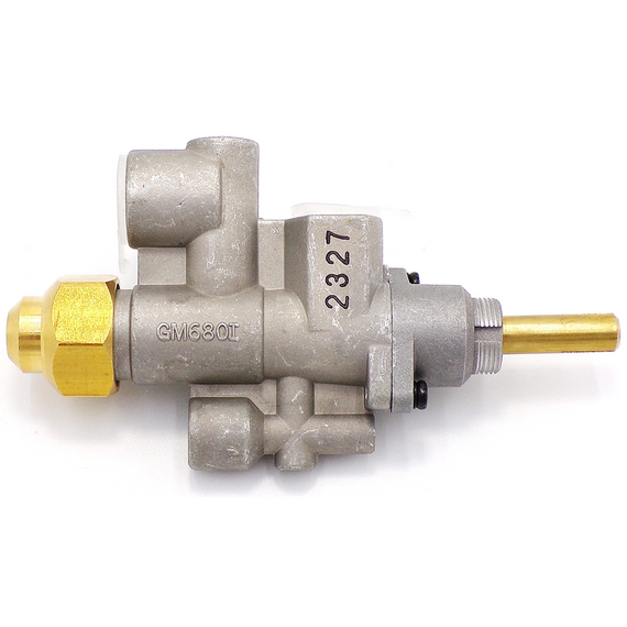 This Dexen 680I Manual Gas Valve NAT/LP with Solenoid - 20911 is a replacement part for your stove.