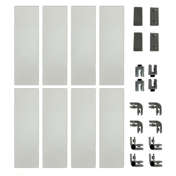 41.5" Square Clear Tempered Glass Wind Guard by Parts