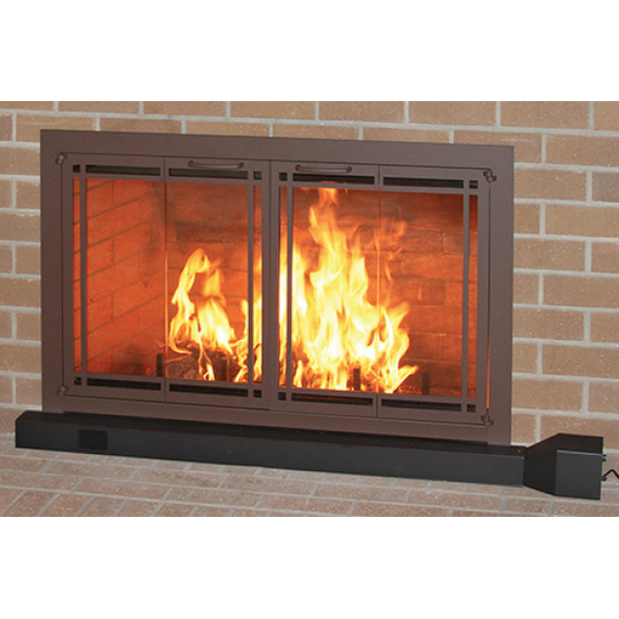 Cascade 39" Airculator Fireplace Heat Exchanger | HE13901+HE11000 Airculator with Fireplace Doors