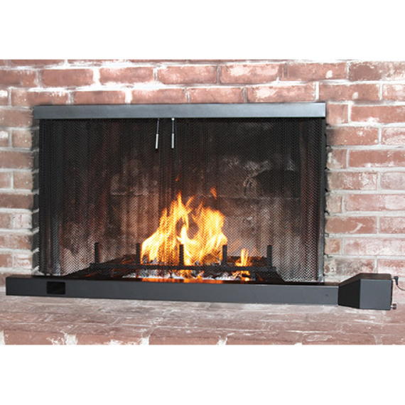 Cascade 39" Airculator Fireplace Heat Exchanger | HE13901+HE11000 Airculator with Mesh Curtain