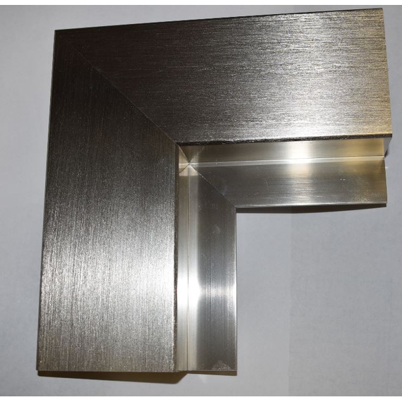 Custom Metal Company 44" x 30 1/2" Avaleria Fixed Size Masonry Fireplace Door Overlap Fit | Avaleria-A8 Brushed Brite Nickel Frame Finish On Avaleria Door