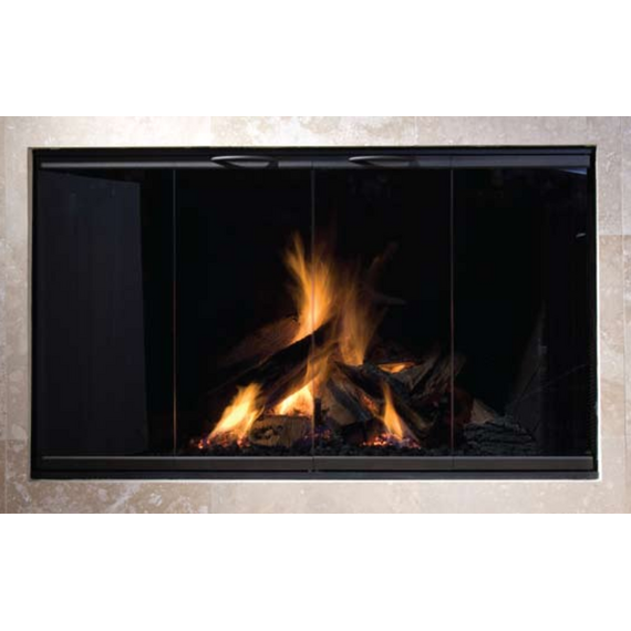 Golden Blount 36" x 21 3/4" FMI Eliminator 36E Glass And Track Prefab Zero Clearance Fireplace Door | G&T-B39 FMI Eliminator 36E Glass And Track Zero Clearance Fireplace Door Oiled Bronze Finish