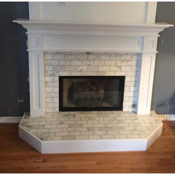 36" x 21" Matte Black Finish Nightwell Zero Clearance Fireplace Door Fits 36" W x 21" H Openings | Nightwell-B35 The Nightwell Zero Clearance Fireplace Door