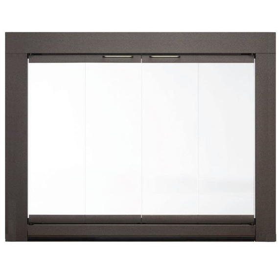 Hearth Craft Essentials 46" x 32" Medio Custom Size Masonry Fireplace Glass Door | Medio-B31 Medio Fireplace Glass Door In Vintage Iron