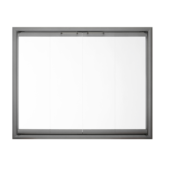 Hearth Craft Essentials 42 1/16" x 21 1/2" Rainbow Zero Clearance Fireplace Door Fits 42 1/16" W x 21 1/2" H Openings | Rainbow-B4 Rainbox ZC Fireplace Door in Natural Iron