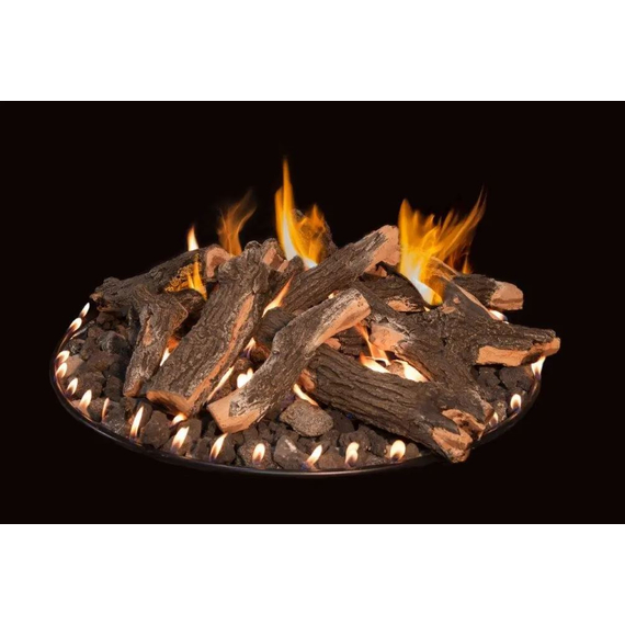 Grand Canyon 18 Inch Round Flat Stack Fire Pit Kit Electronic Ignition | RFS-WBECS-18 With Logs