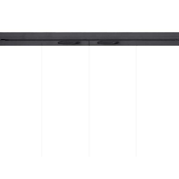 Design Specialties 36" x 21 15/16" Stiletto Zero Clearance Fireplace Door Inside Fit Fits 36" W x 21 15/16" H Openings | Stiletto-B11 Stiletto ZC Fireplace Door Handle Detail