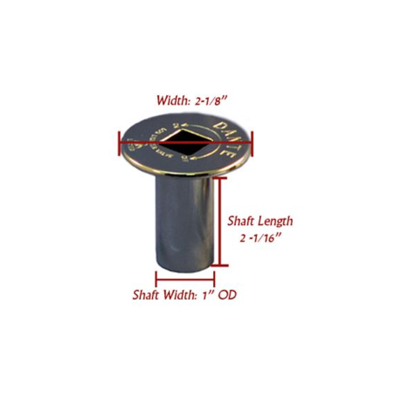 Dante Flat Black Floor Plate For 1/2 Inch Valve Thread | FP.GV.FB Specifications
