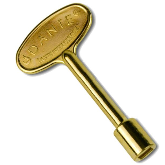 Dante 3 Inch Brass Universal Key Design Fits Both 1/4″ and 5/16″ Gas Valve Stems | NKY.3.BR.B
