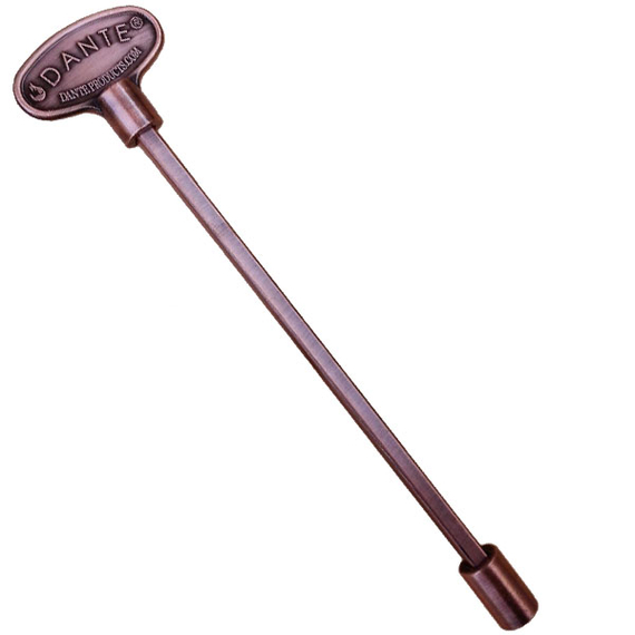 Dante 8 Inch Antique Copper Universal Key Design Fits Both 1/4″ and 5/16″ Gas Valve Stems | NKY.8.AC.B