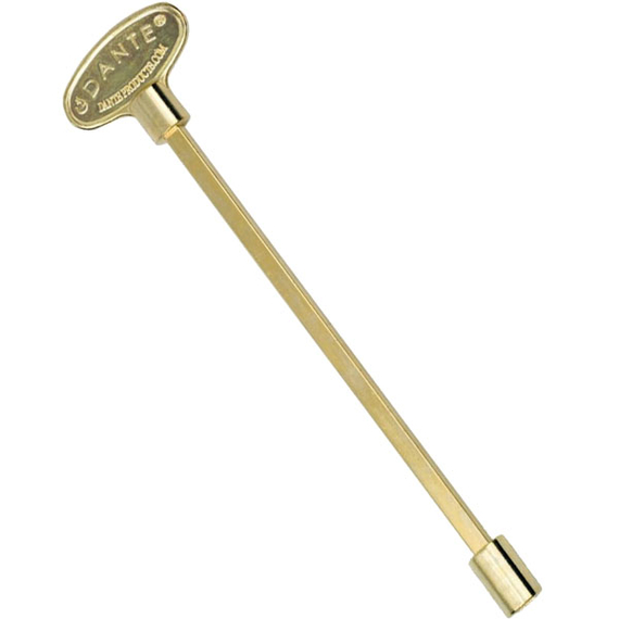 Dante 8 Inch Brass Universal Key Design Fits Both 1/4″ and 5/16″ Gas Valve Stems | NKY.8.BR.B