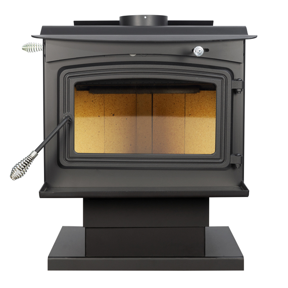 Large Wood Stove On Pedestal | Heats 2500 Sq Ft