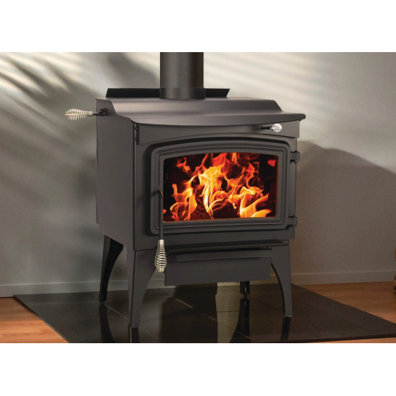 Medium Wood Stove On Legs | Heats 2200 Sq Ft Installed On Tiles