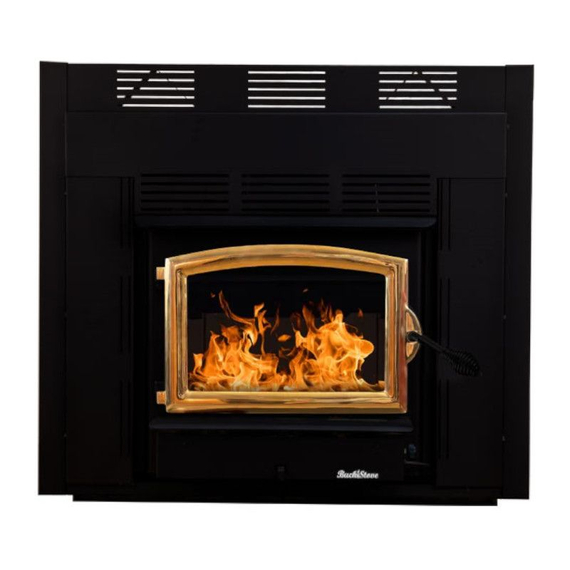 Model 21 ZC Non-Catalytic Wood Burning Fireplace by Buck Stove in Gold Door