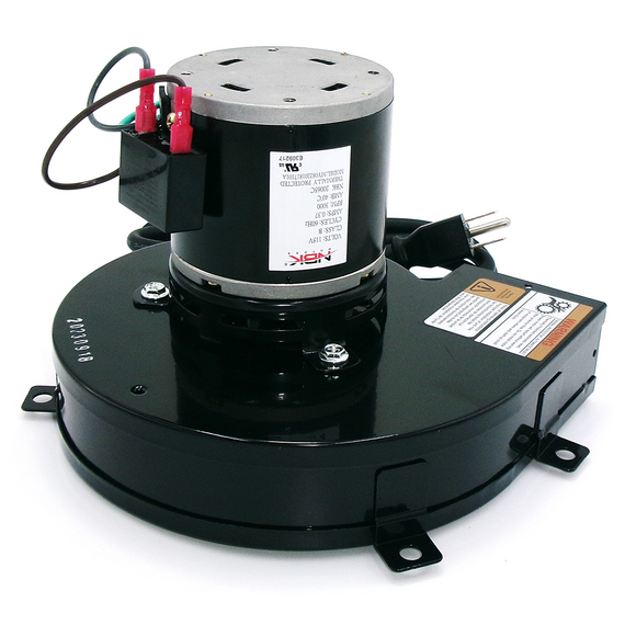 This blower motor is equivalent to QUADRAFIRE/90-0391 Blower Motor with AC cord & intake screen 20065C.