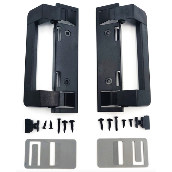 This door handle is equivalent to Dometic/3316882.900 Refrigerator Door Handle Kit 20581