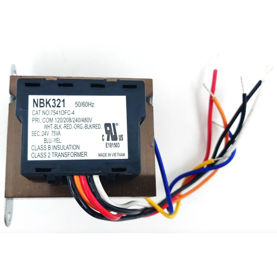 This transformer is equivalent to Mars/50321 Transformer 75VA-120/208/240/480V-24V 20606