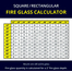 Square/Rectangualr Fireglass Calcularor