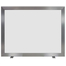 Trieste Brushed Nickel Fireplace Screen With Tempered Clear Glass