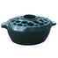 Forest Green Lattice 3QT Large Steamer - 13 × 8 × 6 Inch.