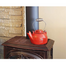 Red Minuteman Cast Iron Humidifying Kettle 2.5 Quarts installed