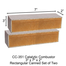 3" x 7" x 2" High Valley CC-351 Rectangular Canned Catalytic Combustor.