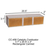 3.1" x 20.5" x 2" Catalytic Combustor CC-456 Lopi Rectangular Canned