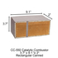 3.7" x 9.1" x 2" CC-550 Hearthstone Rectangular Canned Catalytic Combustor.