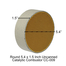 CC-009 5.4 x 1.5 Inch  Round Uncanned 6 x 1" Catalytic Combustor