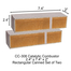 2.4" x 7.4" x 2" Rectangular Canned Catalytic Combustor (CC-308) Set of Two