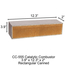 3.9" x 12.3" x 2" CC-555 Rectangular Canned Catalytic Combustor
