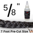 Universal 5/8 Inch x 7 Feet Black Fiberglass Rope Gasket With Gasket Glue