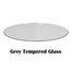 Grey Tempered Glass Circle Pattern
