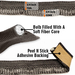5/8" tadpole gasket with soft fabric core