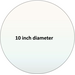 Pyroceram custom circular cut 10 inch ceramic glass