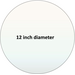 Pyroceram custom circular cut 12 inch ceramic glass