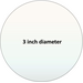 Pyroceram custom circular cut 3 inch ceramic glass