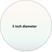 Pyroceram custom circular cut 5 inch ceramic glass