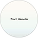Pyroceram custom circular cut 7 inch ceramic glass
