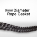 9 MM Jotul Old Black Fiberglass Rope Gasket Sold By The Foot