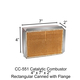CC-551  Rectangular Canned Catalytic Combustor.