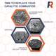 Instructional Guide CC-163 (Set of 3): When to Replace the Rectangular Canned Catalytic Combustor